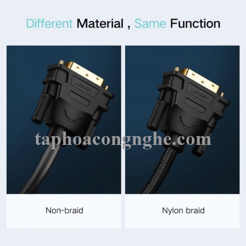 Ugreen 10166 15M màu Đen Cáp chuyển đổi HDMI sang DVI 24 + 1 thuần đồng HD106 30010166